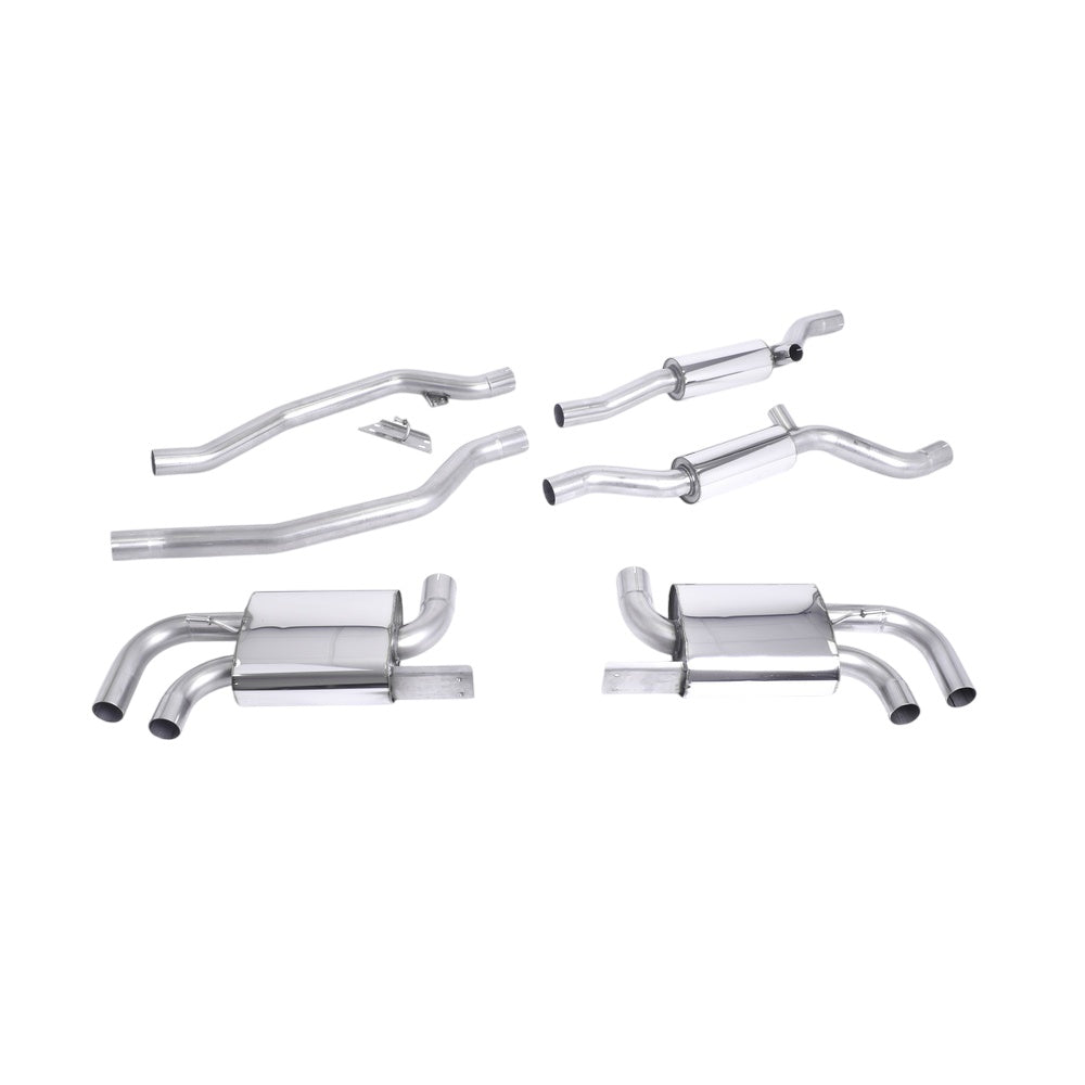 Milltek Cat Back Exhaust Porsche Cayenne 958 Turbo 4.8 V8 (Pre-Facelift) 10-14-Exhaust System-carbonizeduk