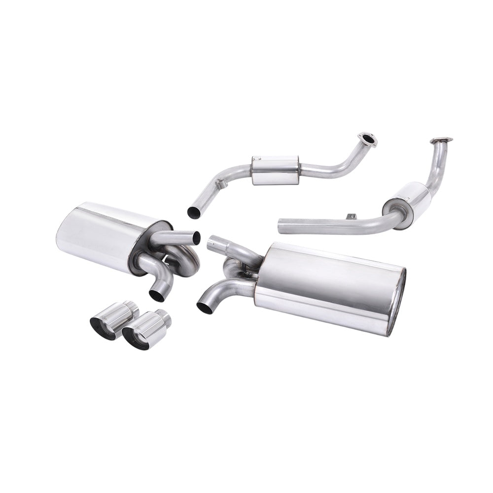 Milltek Cat Back Exhaust Porsche Cayman S 3.4 987 Gen2 09-13-Exhaust System-carbonizeduk