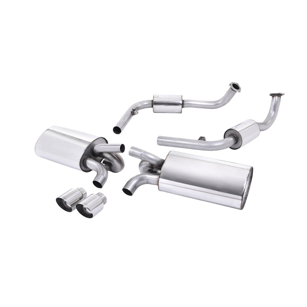 Milltek Cat Back Exhaust Porsche Boxster S 3.2 987 Gen1 04-09-Exhaust System-carbonizeduk