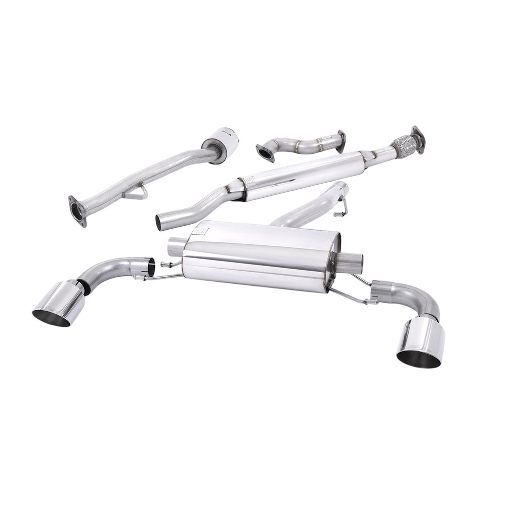 Milltek Primary Cat Back Exhaust Subaru BRZ 2.0 12-21-Exhaust System-carbonizeduk