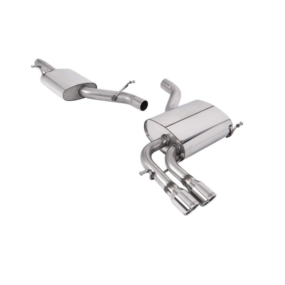 Milltek Cat Back Exhaust Audi A3 2.0T FSI Quattro 5-Door SportBack 04-12-Exhaust System-carbonizeduk