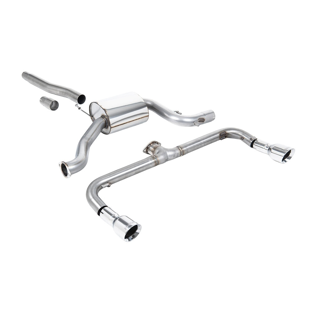 Milltek Cat Back Exhaust Volkswagen Scirocco GT 2.0 TSi 200PS 08-16-Exhaust System-carbonizeduk