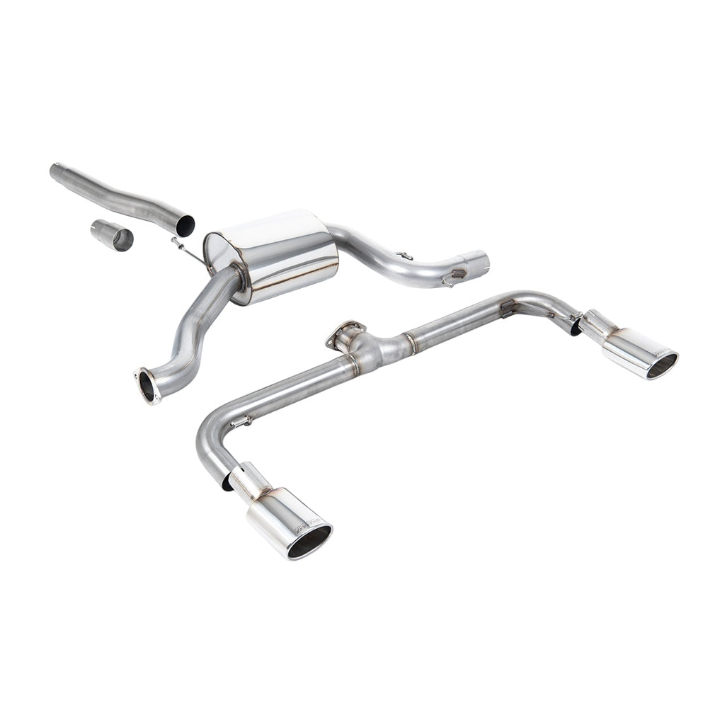 Milltek Cat Back Exhaust Volkswagen Scirocco GT 2.0 TSi 200PS 08-16-Exhaust System-carbonizeduk