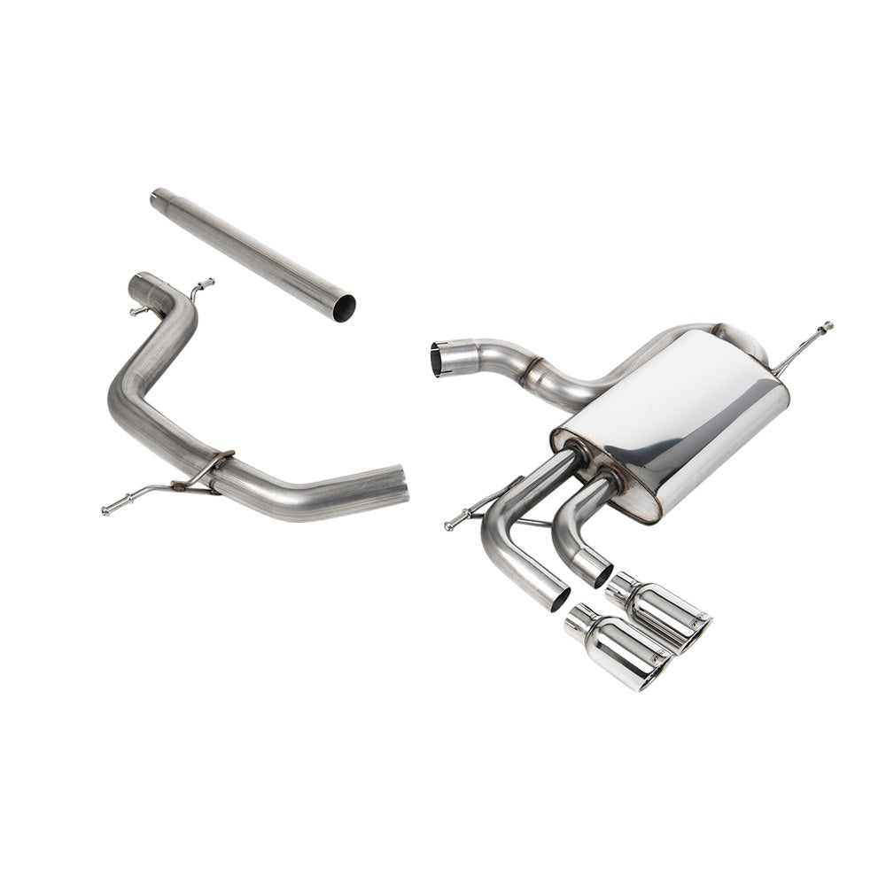 Milltek Cat Back Exhaust Seat Leon 2.0 TDI 140PS 04-12-Exhaust System-carbonizeduk
