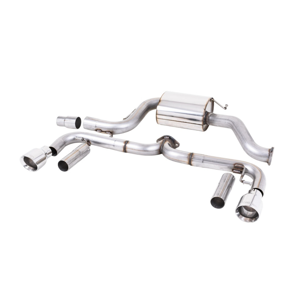 Milltek Cat Back Exhaust Volkswagen Beetle 2.0 TSI (A5 Chassis) 11-15-Exhaust System-carbonizeduk