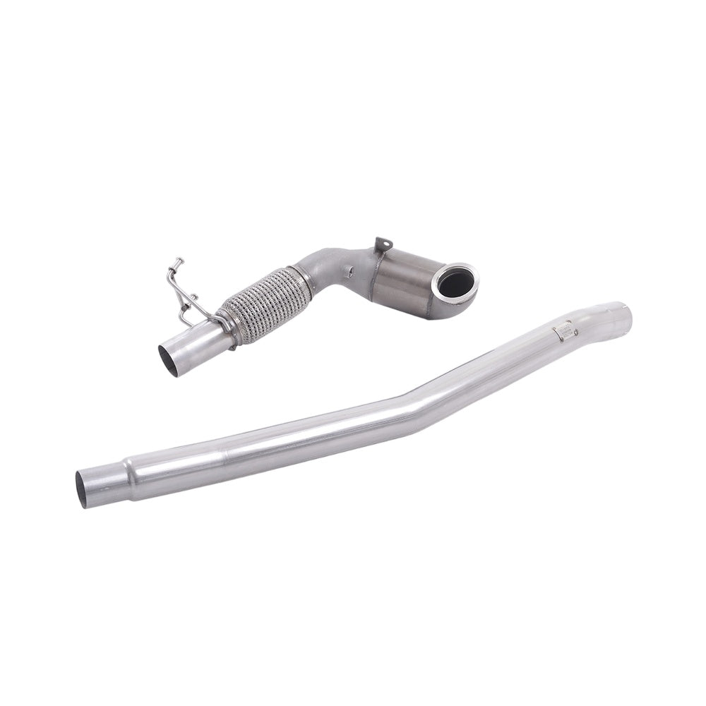 Milltek Cast Downpipe with Race Cat Exhaust Seat Leon ST Cupra 300 (4x4) Estate / Station Wagon / Combi (Non-OPF/GPF) 17-18-Manifolds, Decats & Sports Cats-carbonizeduk