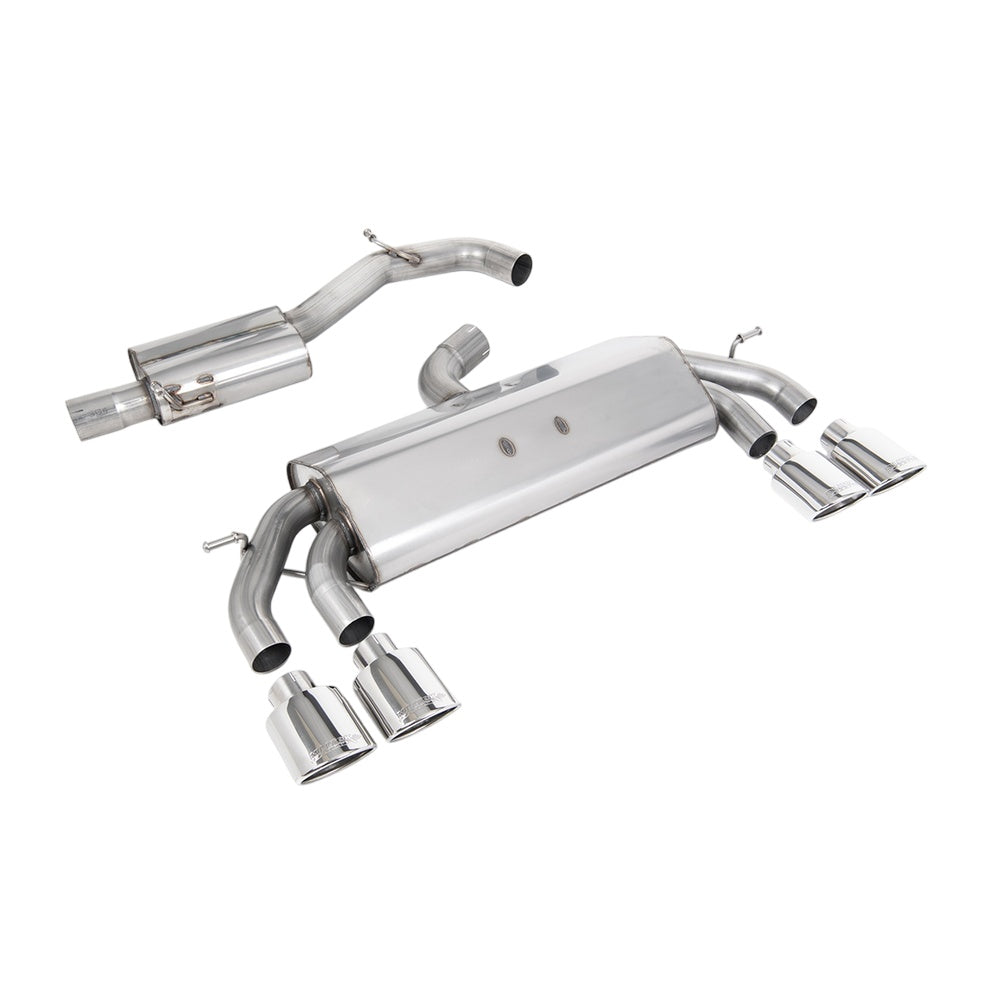 Milltek Cat Back Exhaust Volkswagen Golf Mk7.5 R 2.0 TSI 300PS (GPF Equipped Models Only) 76mm and EC Approved Systems 19-20-Exhaust System-carbonizeduk
