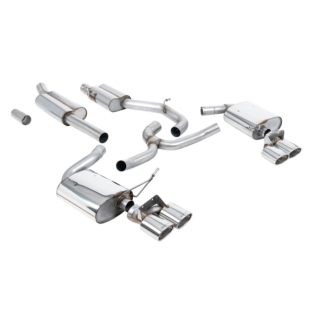 Milltek Cat Back Exhaust Volkswagen Golf Mk7.5 R Estate / Variant 2.0 TSI 310PS (Non-GPF Equipped Models Only) 18-19-Exhaust System-carbonizeduk