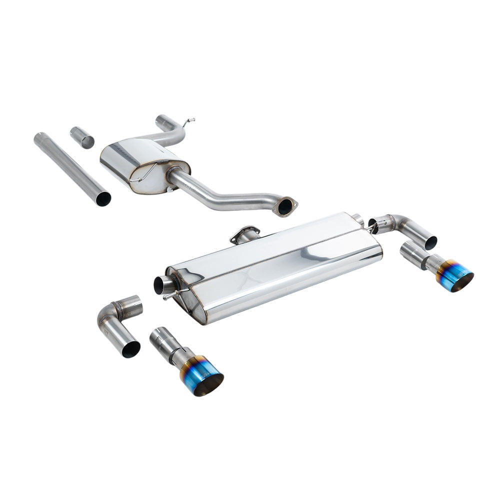 Milltek Cat Back Exhaust Volkswagen Golf Mk7.5 1.5TSI Evo GT and R-Line (Both GPF/OPF and Non GPF/OPF Models) 17-21-Exhaust System-carbonizeduk