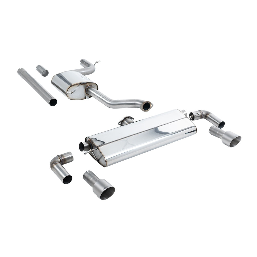 Milltek Cat Back Exhaust Volkswagen Golf Mk7.5 1.5TSI Evo GT and R-Line (Both GPF/OPF and Non GPF/OPF Models) 17-21-Exhaust System-carbonizeduk