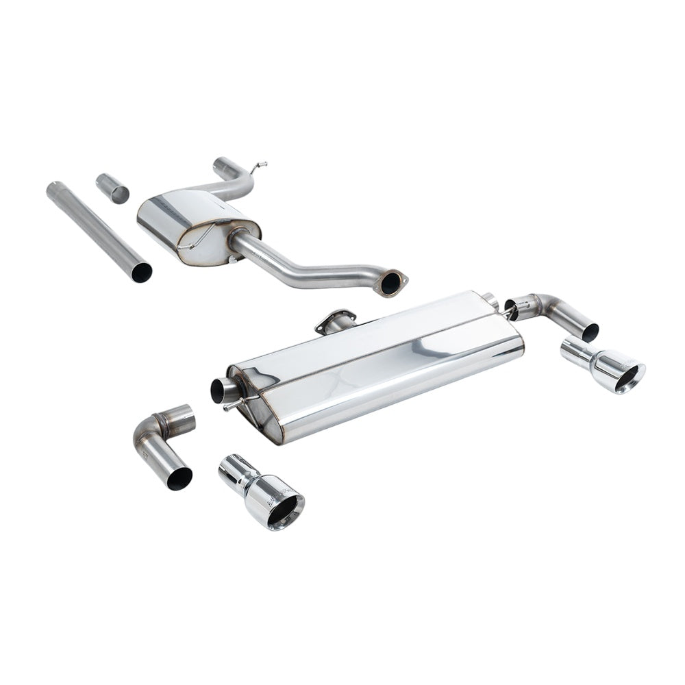 Milltek Cat Back Exhaust Volkswagen Golf Mk7.5 1.5TSI Evo GT and R-Line (Both GPF/OPF and Non GPF/OPF Models) 17-21-Exhaust System-carbonizeduk