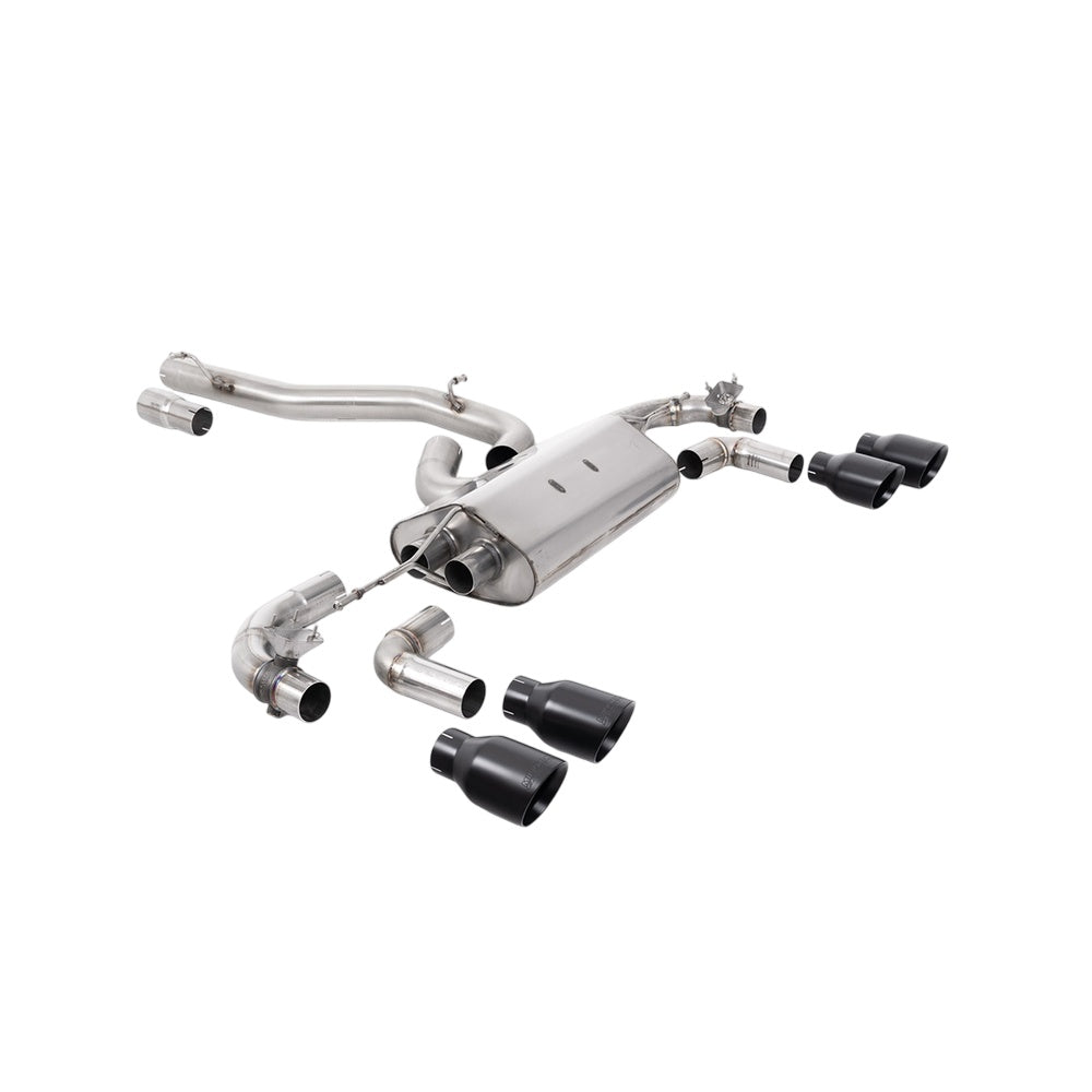 Milltek Cat Back Exhaust Volkswagen Golf Mk7.5 R 2.0 TSI 300PS (GPF Equipped Models Only) 80mm Race Systems 19-22-Exhaust System-carbonizeduk