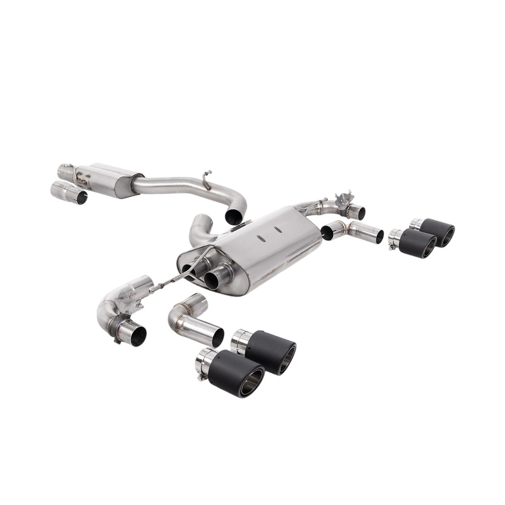 Milltek Cat Back Exhaust Volkswagen Golf Mk7.5 R 2.0 TSI 310PS (Non-GPF Equipped Models Only) 80mm Race Systems 17-21-Exhaust System-carbonizeduk