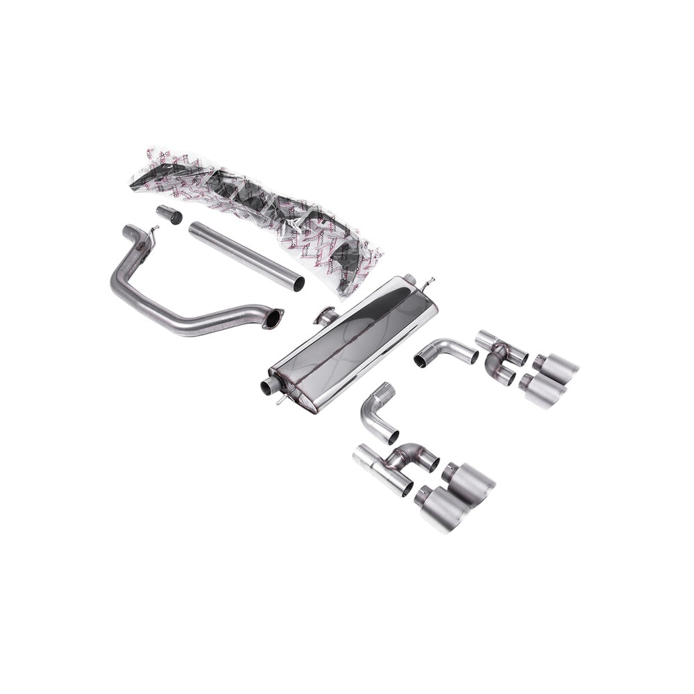 Milltek Particulate Filter-back Exhaust Volkswagen Golf Mk8 GTi (Golf R Style Quad Outlet 245ps OPF/GPF Equipped Models Only) 20-25-Exhaust System-carbonizeduk