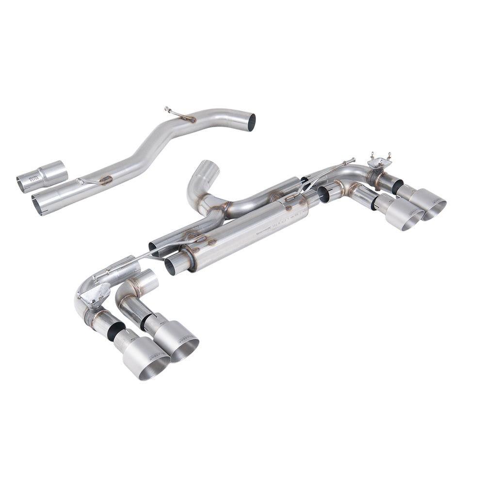 Milltek Cat Back Exhaust Volkswagen Golf Mk7 R 2.0 TSI 300PS (80mm Race System Options) 14-16-Exhaust System-carbonizeduk
