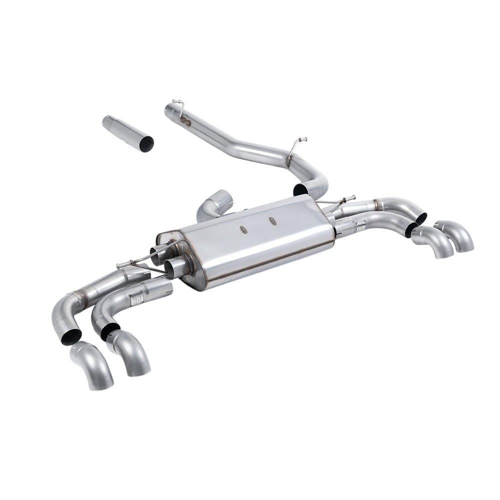 Milltek Cat Back Exhaust Volkswagen Non Resonated Tiguan R-Line 2.0TSI 4Motion (North American / Long Wheel Base Models Only) 22-25-Exhaust System-carbonizeduk