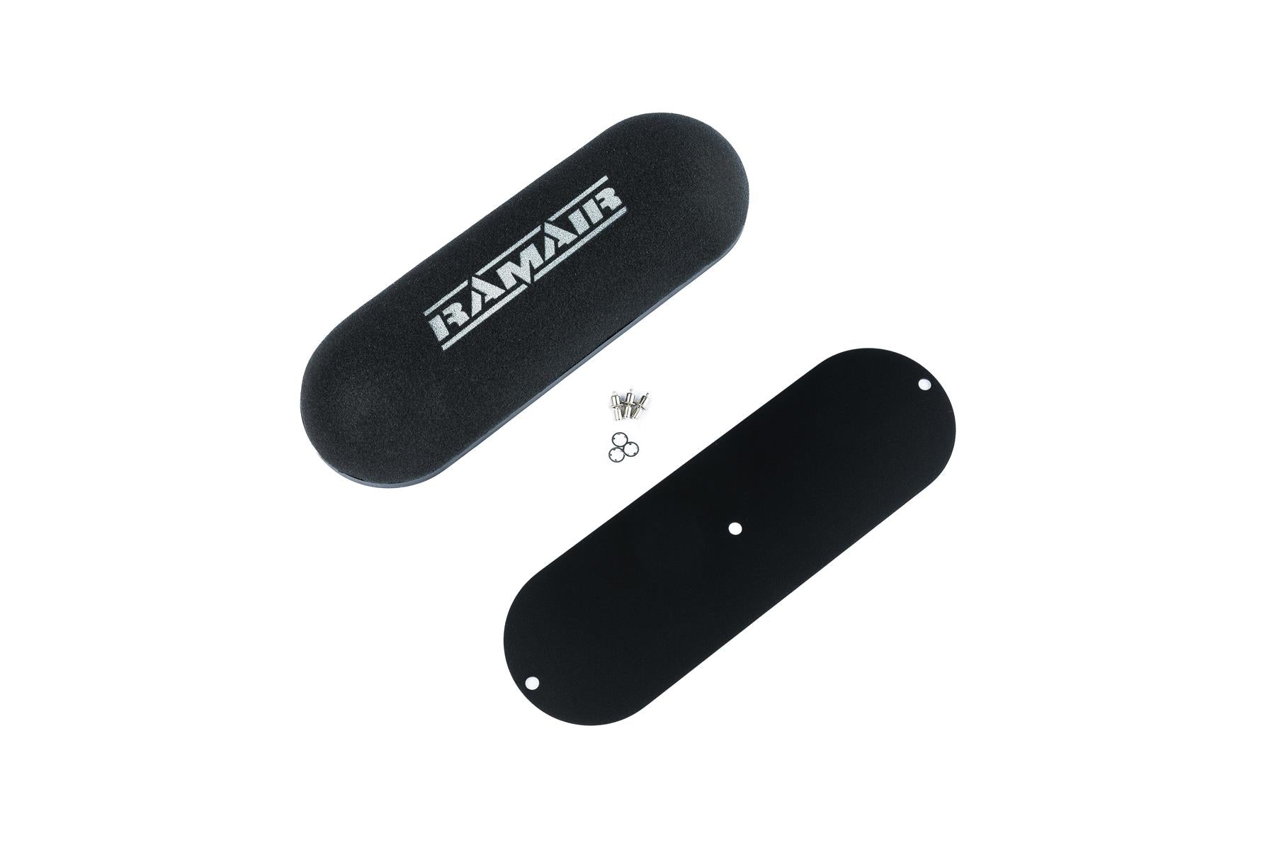 Twin Domed Carb Air Filter & Blank Baseplate - 65mm Internal Height