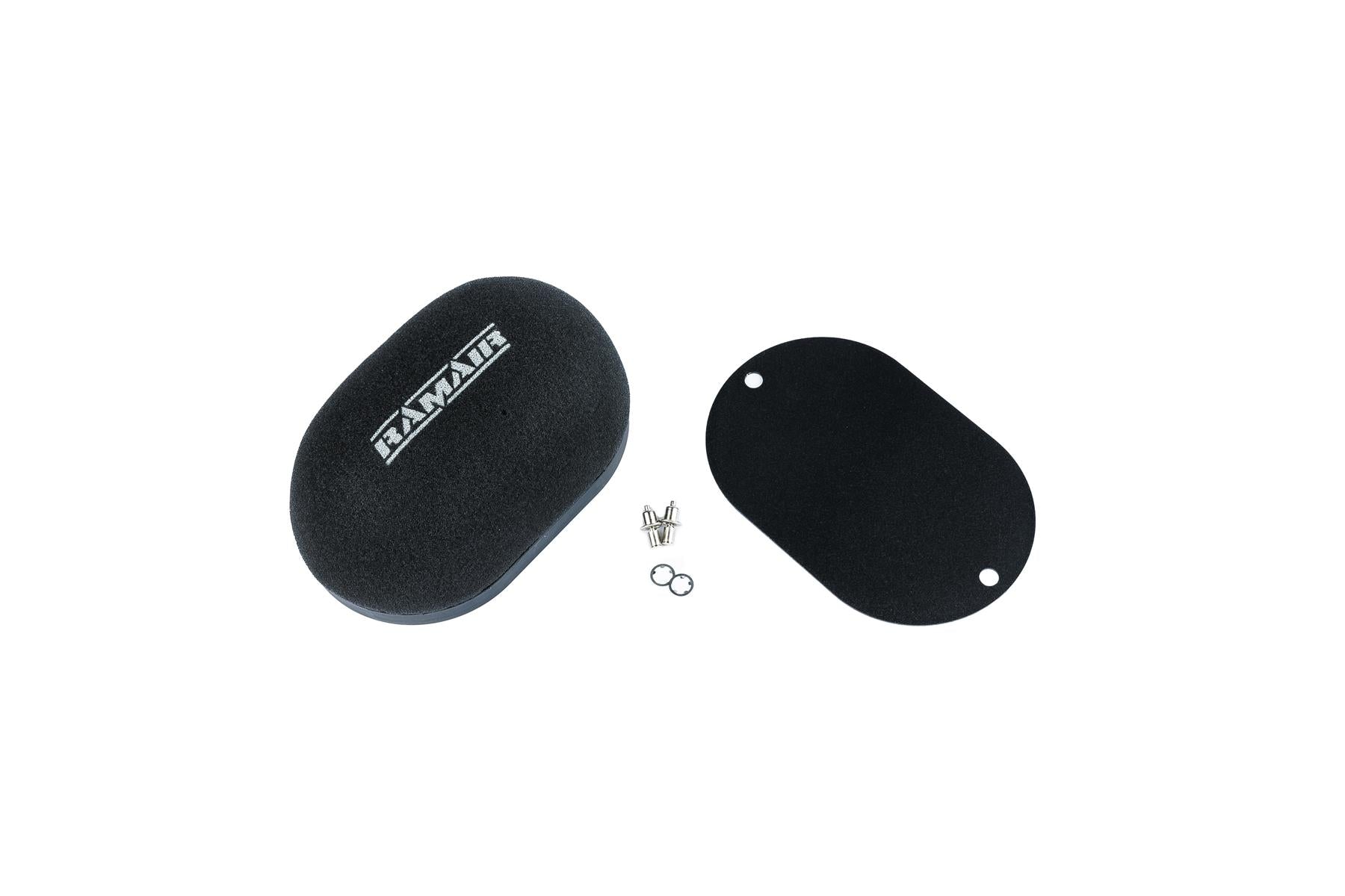 Domed Carb Air Filter & Blank Baseplate - 100mm Internal Height