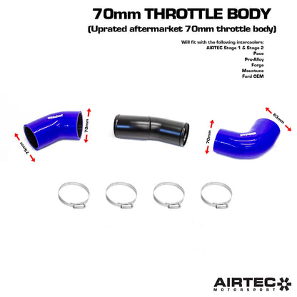 AIRTEC Motorsport 70mm Cold Side Boost Pipe for Focus RS Mk2