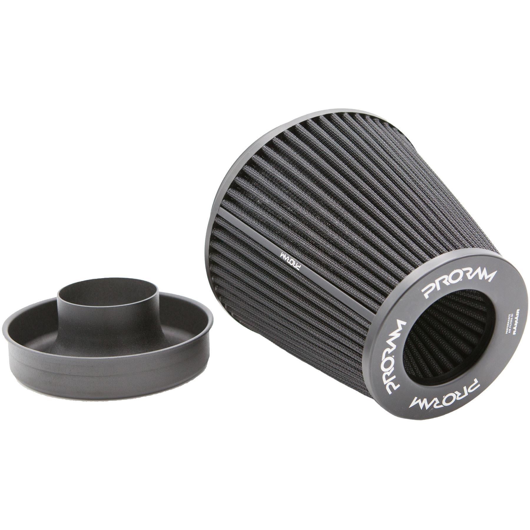 Ramair Pleated Large Uni Performance Cone Air Filter & Velocity Stack - 90mm (3.5inch) OD