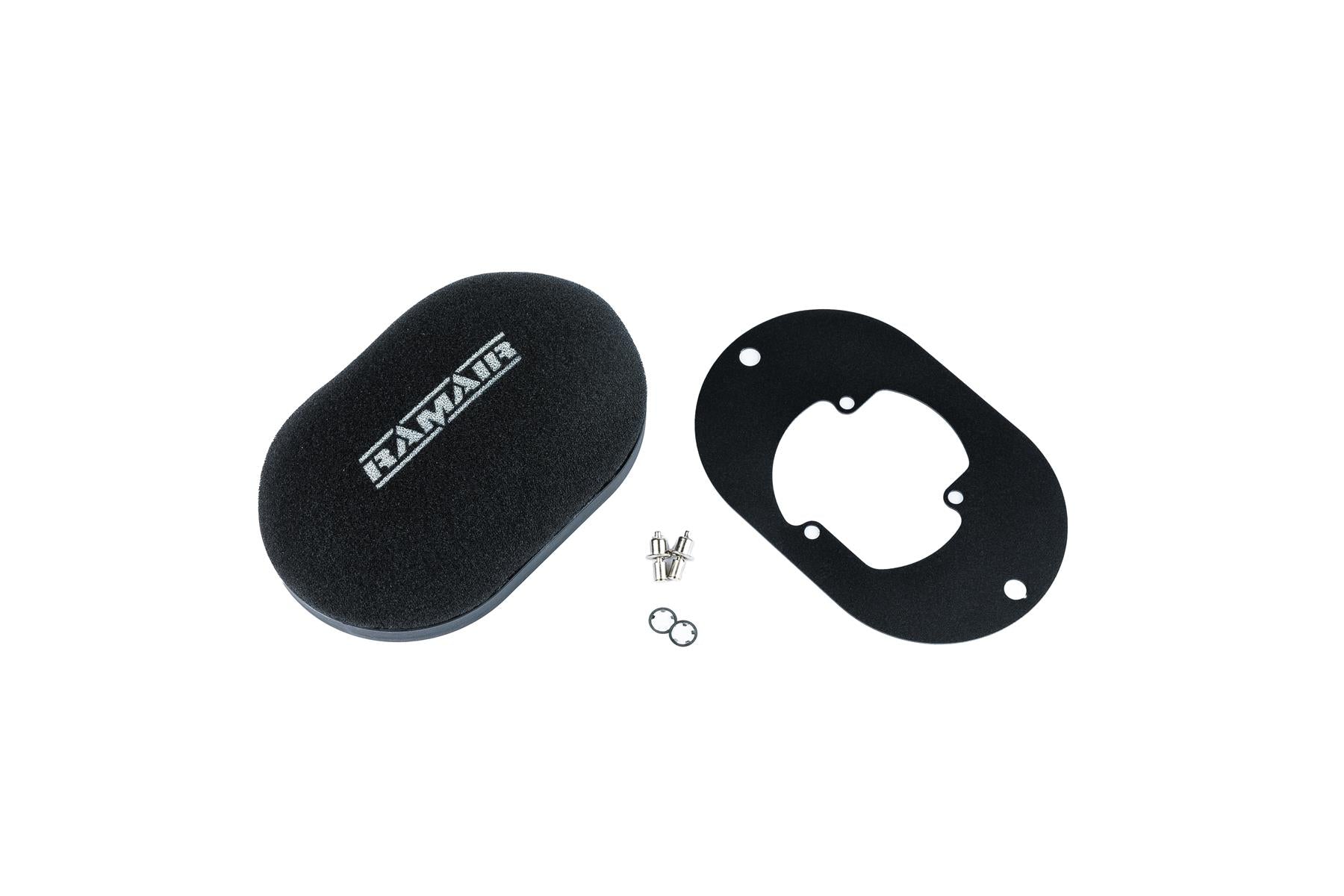 Domed Carb Air Filter & Baseplate to fit Pierburg 2E2, 2E3, 2E-E - 100mm Internal Height