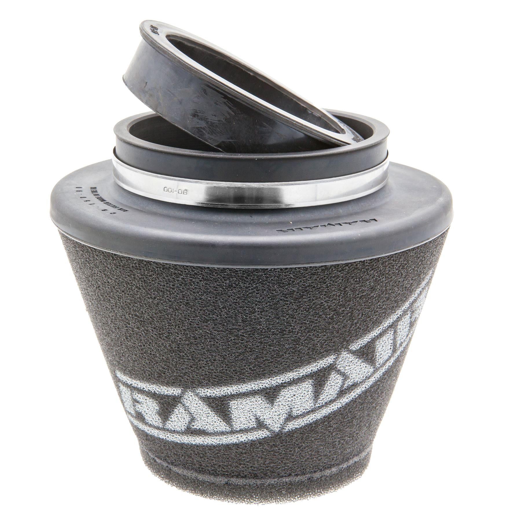 Ramair Foam 70mm - 90mm (2.75-3.5inch) ID Neck Polymer Base Neck Cone Air Filter