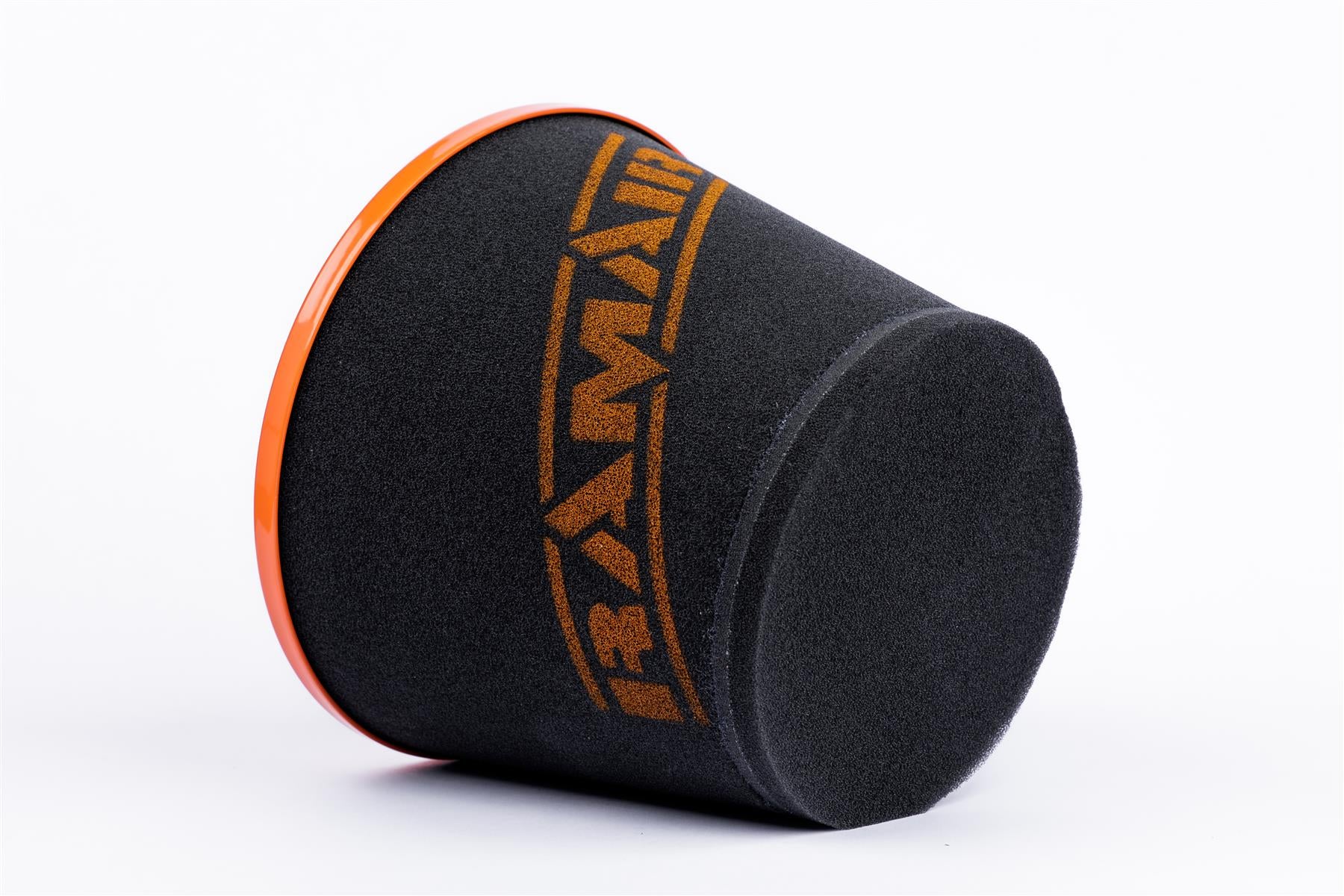 Ramair Large Foam Filter Aluminium Base 100mm (3.9inch) OD Orange