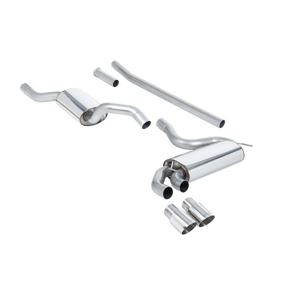 Milltek Downpipe-back Exhaust Audi Coupe UR Quattro 10v Turbo 81-89-Exhaust System-carbonizeduk