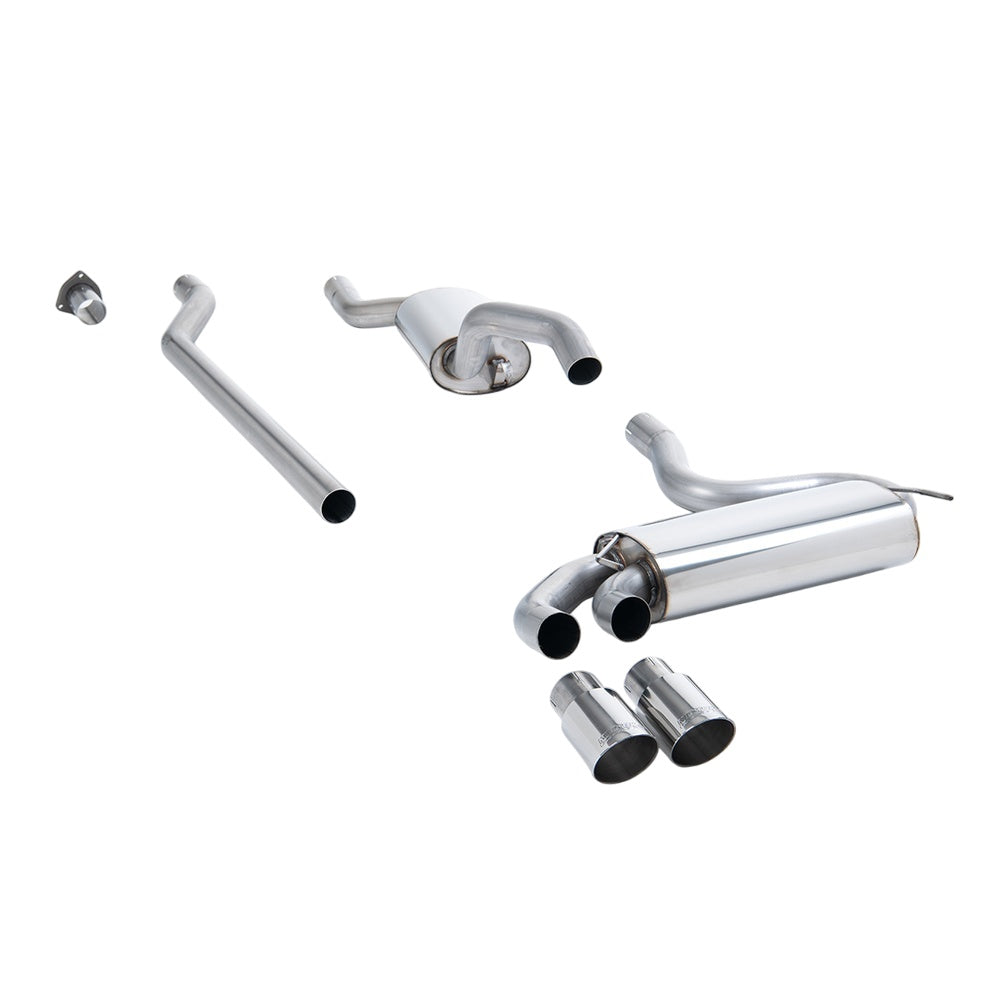 Milltek Downpipe-back Exhaust Audi Coupe UR Quattro 20v Turbo 89-91-Exhaust System-carbonizeduk