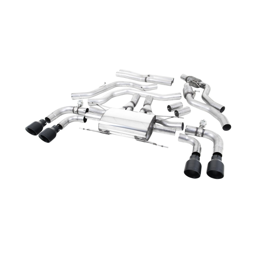 Milltek Cat Back Exhaust Alfa Romeo Giulia Quadrifoglio 2.9 V6 Bi-Turbo (Non OPF/GPF Models) 17-25-Exhaust System-carbonizeduk