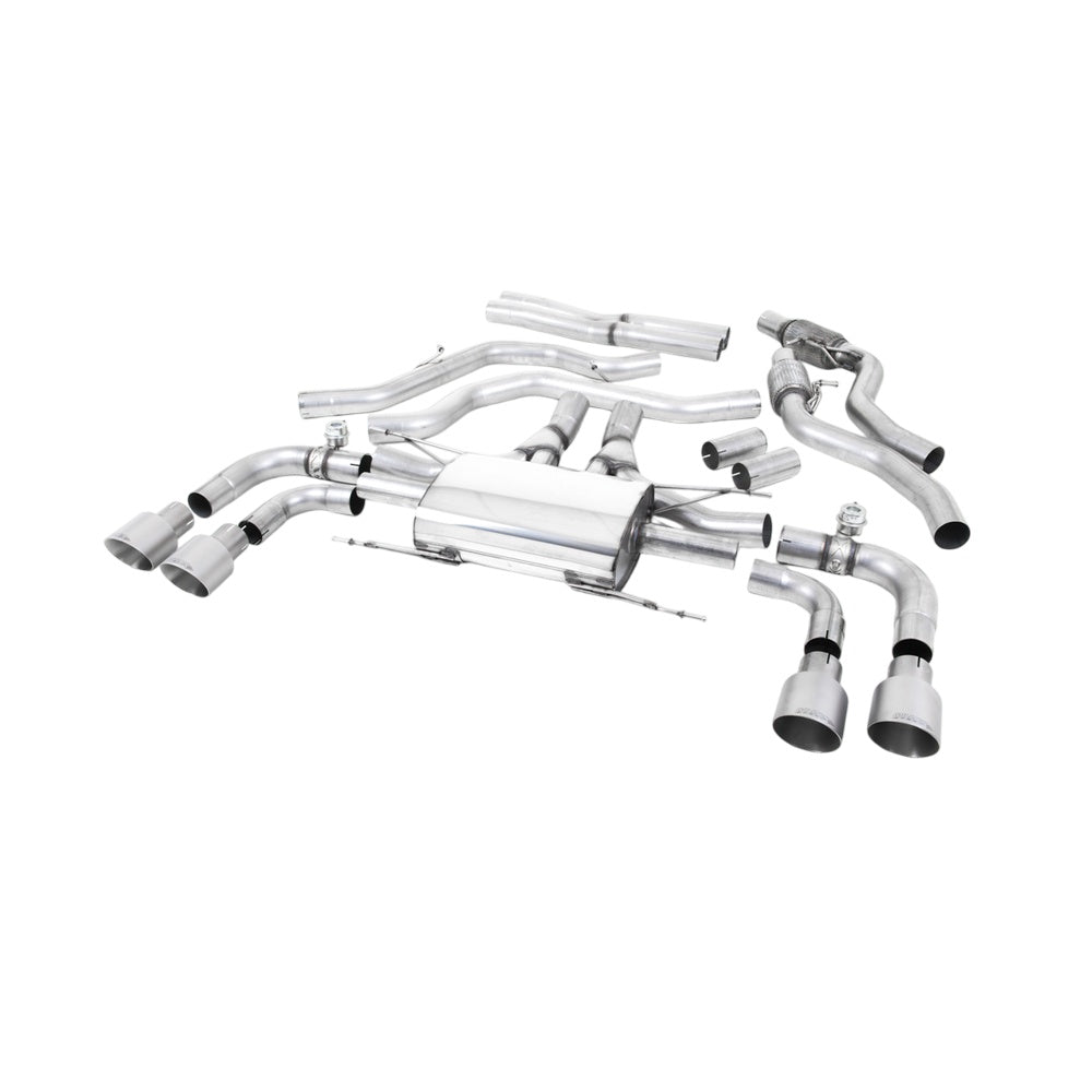 Milltek Cat Back Exhaust Alfa Romeo Giulia Quadrifoglio 2.9 V6 Bi-Turbo (Non OPF/GPF Models) 17-25-Exhaust System-carbonizeduk