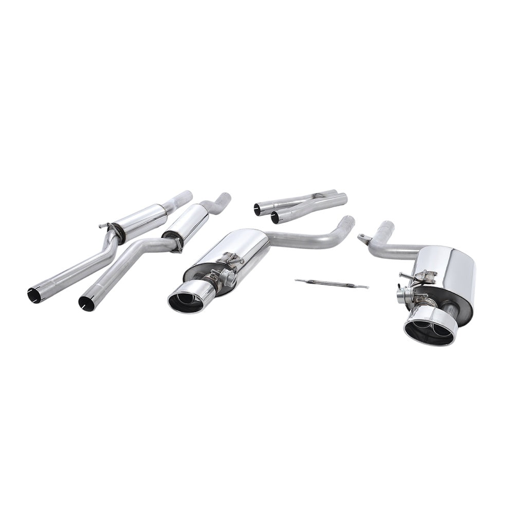 Milltek Cat Back Exhaust Audi RS4 B7 4.2 V8 Saloon, Avant and Cabriolet 06-08-Exhaust System-carbonizeduk