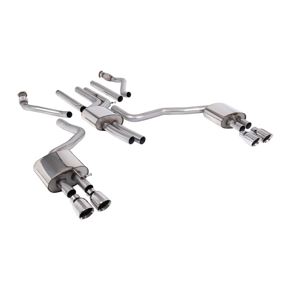 Milltek Cat Back Exhaust Audi A6 3.0TFSi V6 (S-Line Facelift Models Only) C7.5 15-18-Exhaust System-carbonizeduk