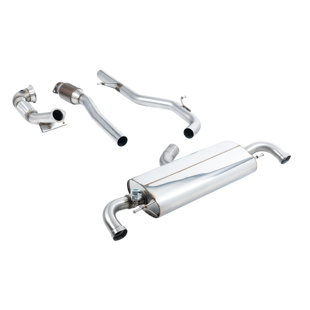 Milltek Turbo-back including Hi-Flow Sports Cat Exhaust Audi TT Mk2 TT RS Coupe 2.5 TFSi Quattro 09-14-Manifolds, Decats & Sports Cats-carbonizeduk
