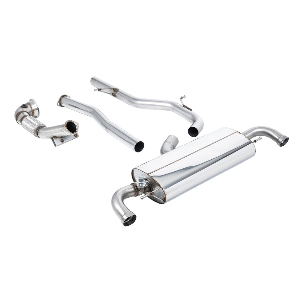 Milltek Turbo-back excluding Hi-Flow Sports Cat Exhaust Audi TT Mk2 TT RS Coupe 2.5 TFSi Quattro 09-14-Manifolds, Decats & Sports Cats-carbonizeduk