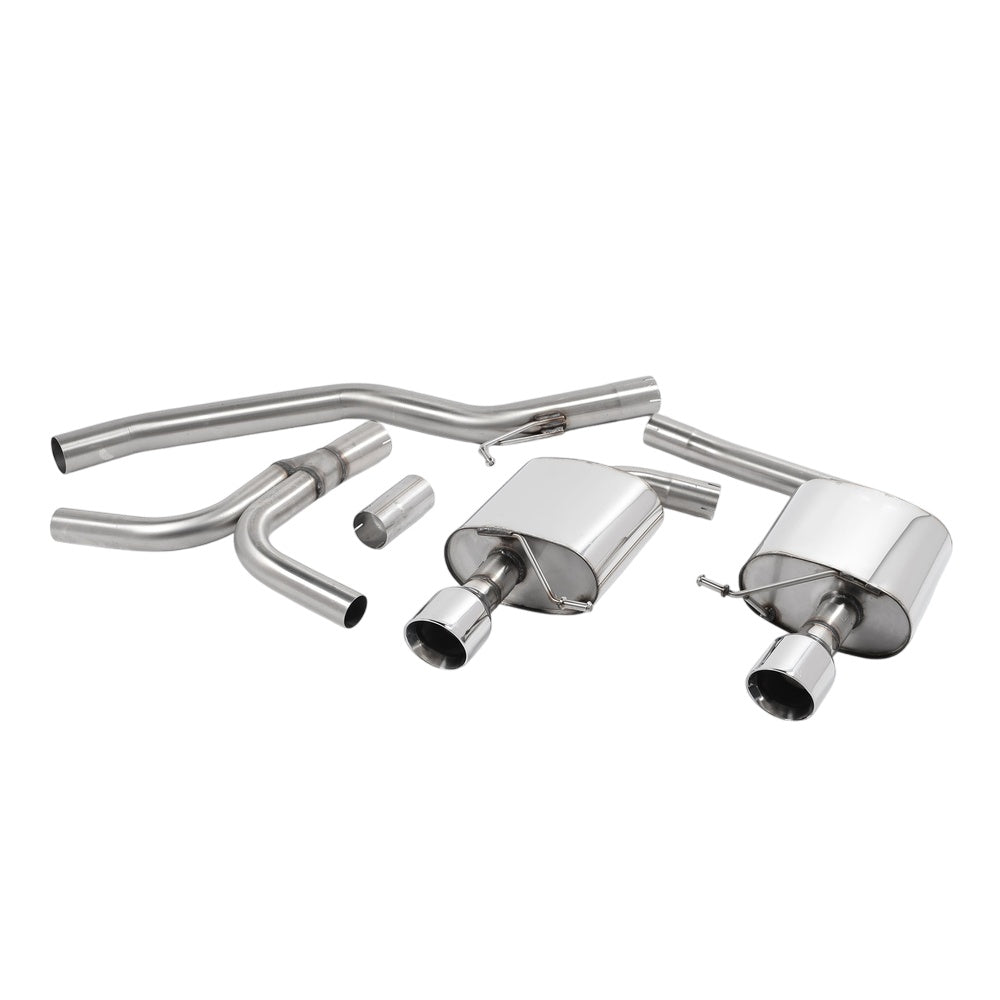 Milltek Cat Back Exhaust Audi A5 Cabriolet 3.0 TDi (DPF) Quattro 09-25-Exhaust System-carbonizeduk