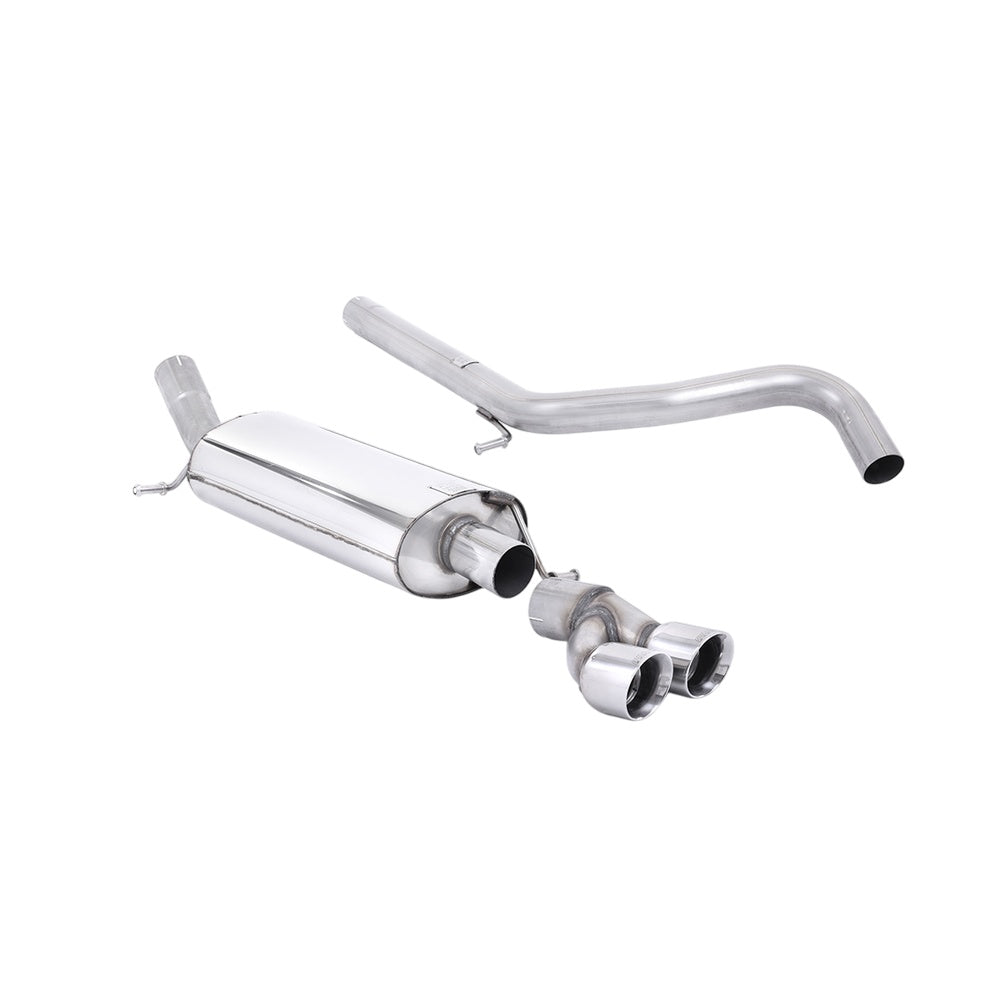 Milltek Cat Back Exhaust Audi A1 1.4 TFSi S-Line 122PS 10-15-Exhaust System-carbonizeduk