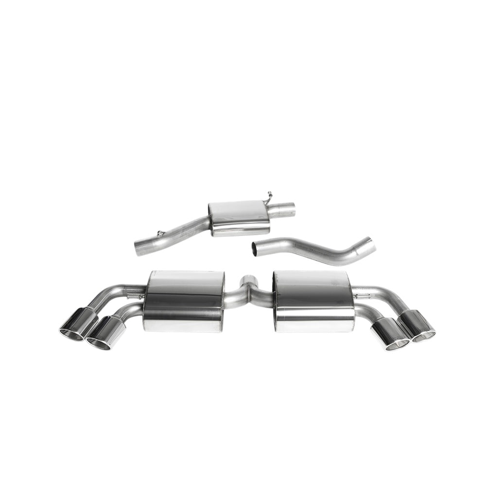 Milltek Cat Back Exhaust Audi TT Mk2 TTS Quattro 08-14-Exhaust System-carbonizeduk
