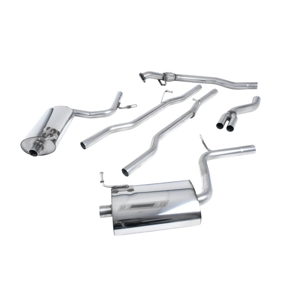 Milltek Cat Back Exhaust Audi A4 1.8T B6 Quattro Saloon Avant 163BHP (5-Speed) 01-05-Exhaust System-carbonizeduk