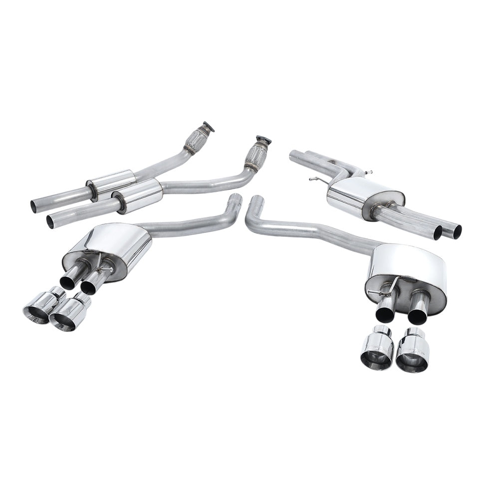 Milltek Cat Back Exhaust Audi S6 4.0 TFSi C7 Quattro 12-18-Exhaust System-carbonizeduk