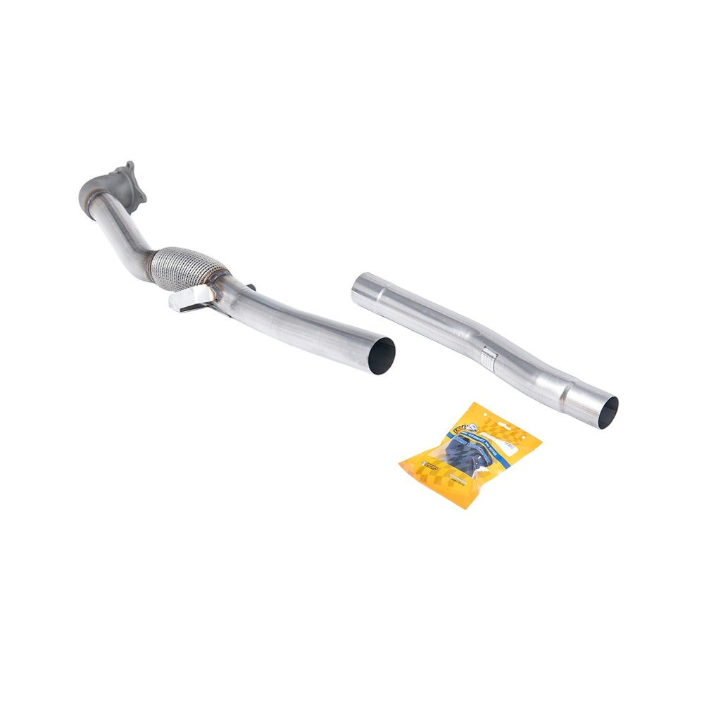 Milltek Large-bore Downpipe and De-cat Exhaust Audi TT Mk2 2.0 TFSi 2WD 06-11-Manifolds, Decats & Sports Cats-carbonizeduk
