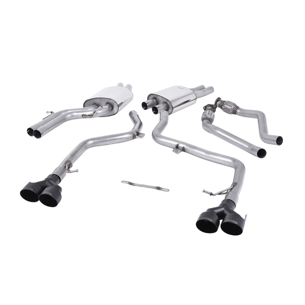 Milltek Cat Back Exhaust Audi S4 3.0 Supercharged V6 B8.5 12-16-Exhaust System-carbonizeduk