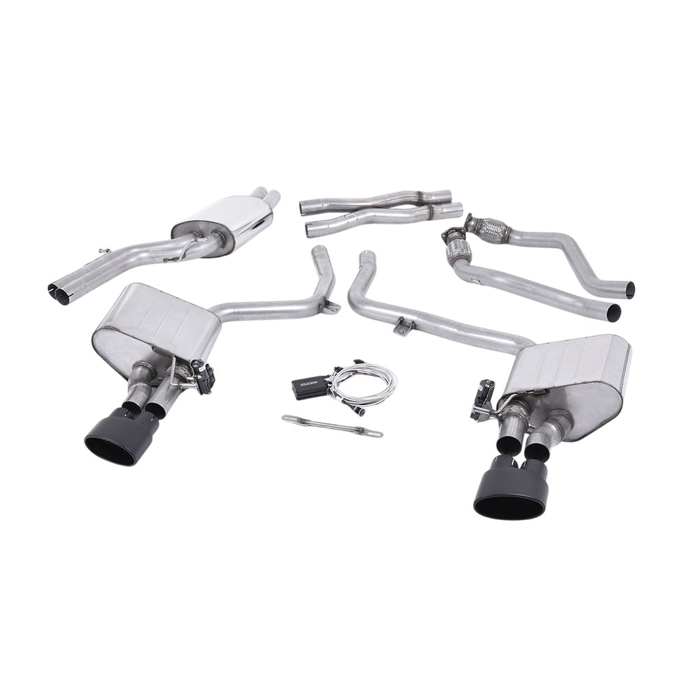Milltek Cat Back Exhaust Audi S4 3.0 Supercharged V6 B8 09-12-Exhaust System-carbonizeduk