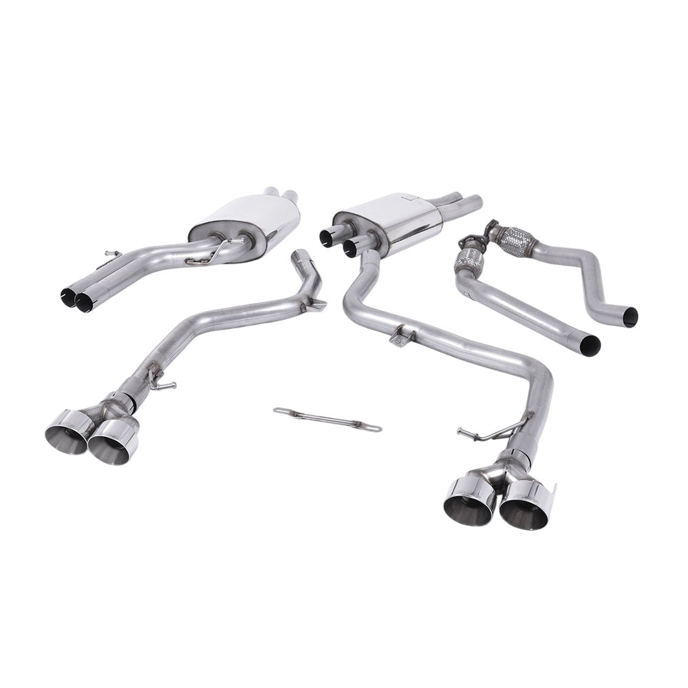 Milltek Cat Back Exhaust Audi S5 3.0 TFSi B8.5 Coupe and Cabriolet 11-16-Exhaust System-carbonizeduk