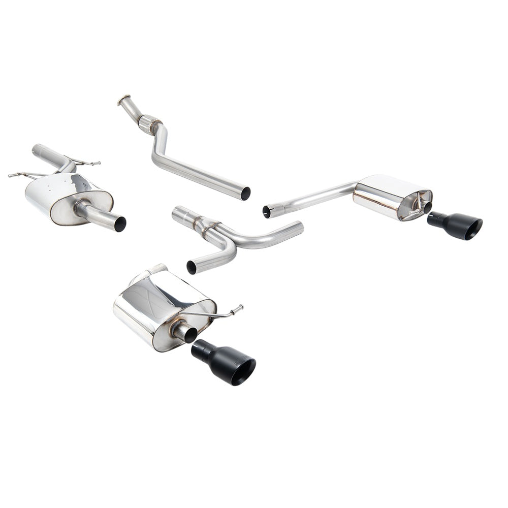 Milltek Cat Back Exhaust Audi A4 2.0 TFSi S-Line B8 (2WD and Quattro manual-only) Saloon and Avant 08-11-Exhaust System-carbonizeduk