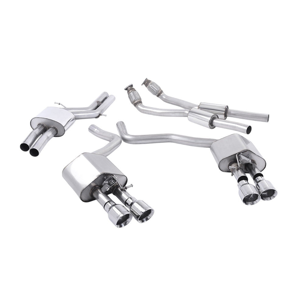 Milltek Cat Back Exhaust Audi S7 Sportback 4.0 TFSi Quattro S-Tronic 12-18-Exhaust System-carbonizeduk