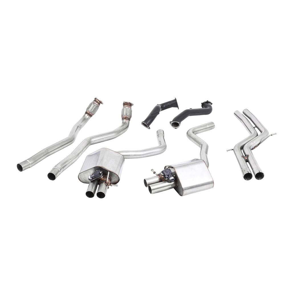 Milltek Full System Exhaust Audi RS7 C7 Sportback 4.0 V8 TFSi biturbo inc Performance Edition 13-18-Exhaust System-carbonizeduk