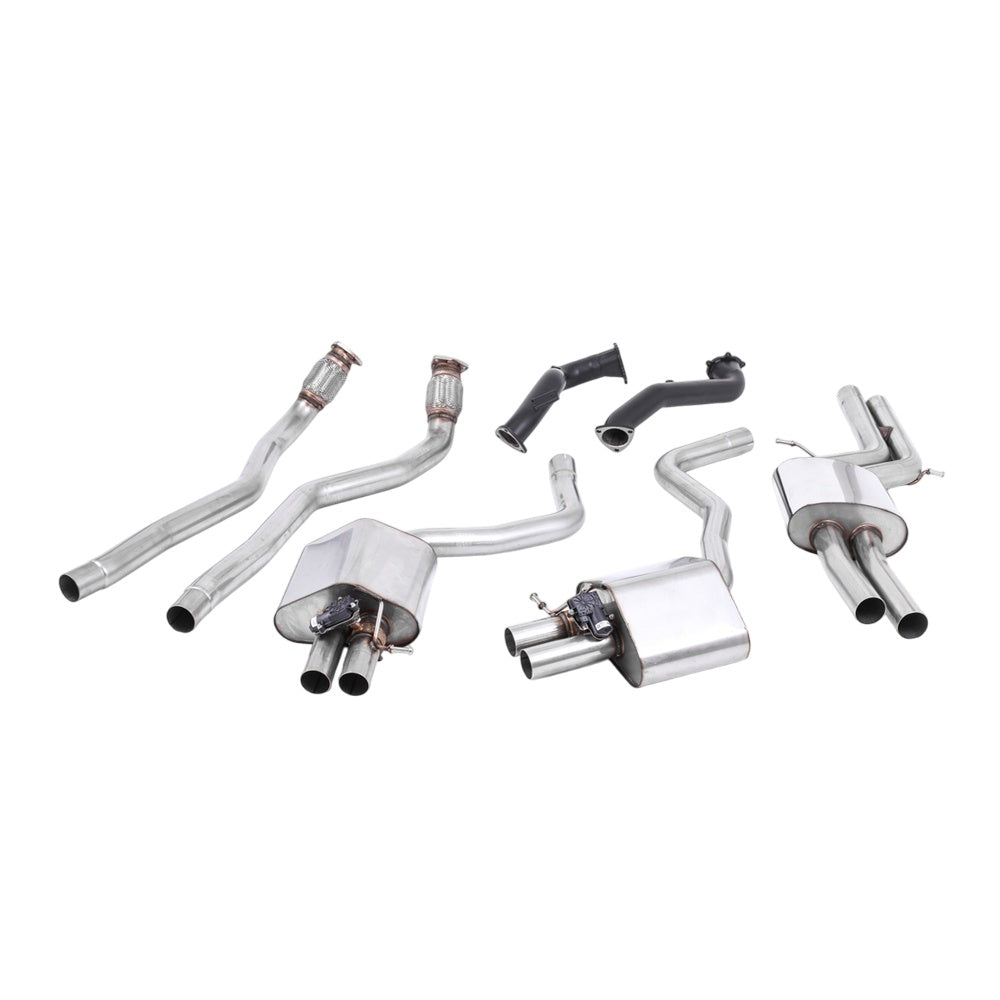 Milltek Full System Exhaust Audi RS6 C7 4.0 TFSi biturbo Quattro inc Performance Edition 13-18-Exhaust System-carbonizeduk