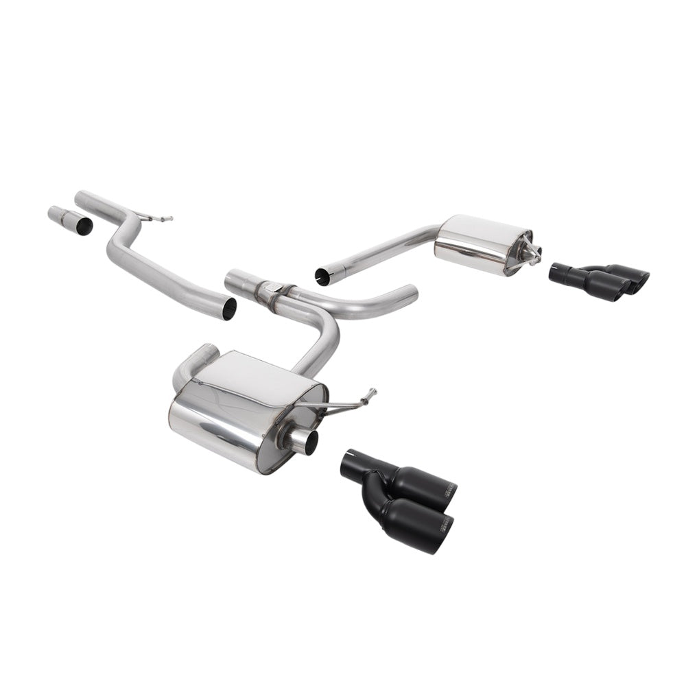 Milltek Cat Back Exhaust Audi A5 Coupe 2.0 TDi 07-25-Exhaust System-carbonizeduk