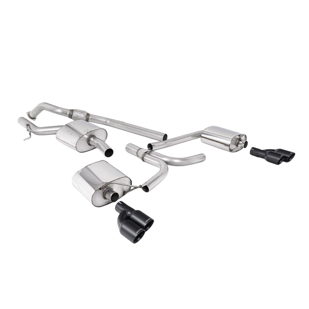 Milltek Cat Back Exhaust Audi A5 Coupe S-Line 2.0 TFSi 2WD and Quattro S-Tronic 08-25-Exhaust System-carbonizeduk